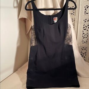 Noam Hanoch Elegant Black Lace Women's Dress